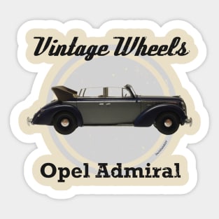 Vintage Wheels - Opel Admiral Sticker